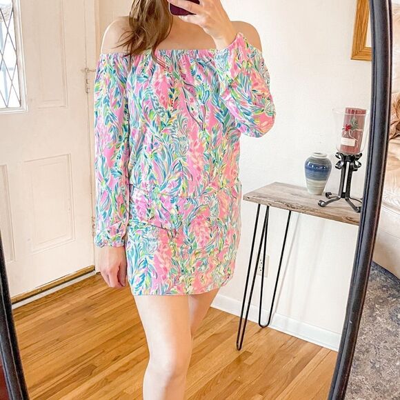Lilly Pulitzer Lana Skort Romper in Unicorn Of The Sea - Picture 1 of 10